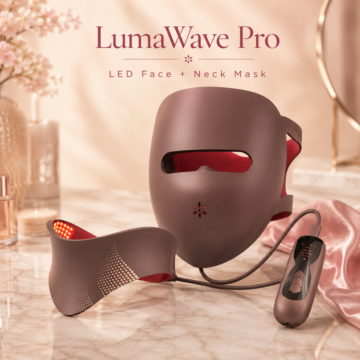 LumaWave Pro LED Face Mask – Red Light Therapy