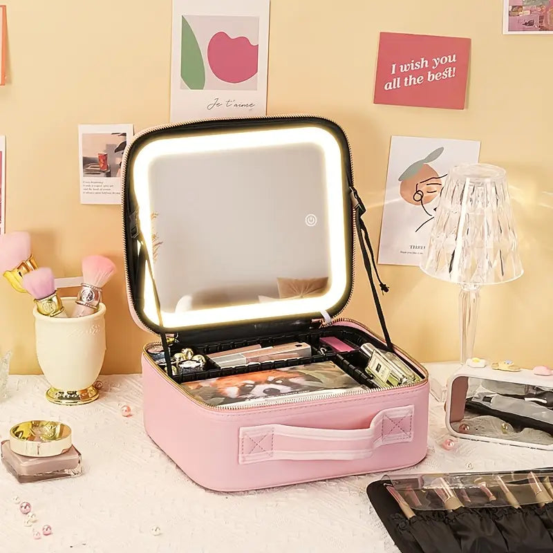 Glamora LED Makeup Bag for Travel & Vanity