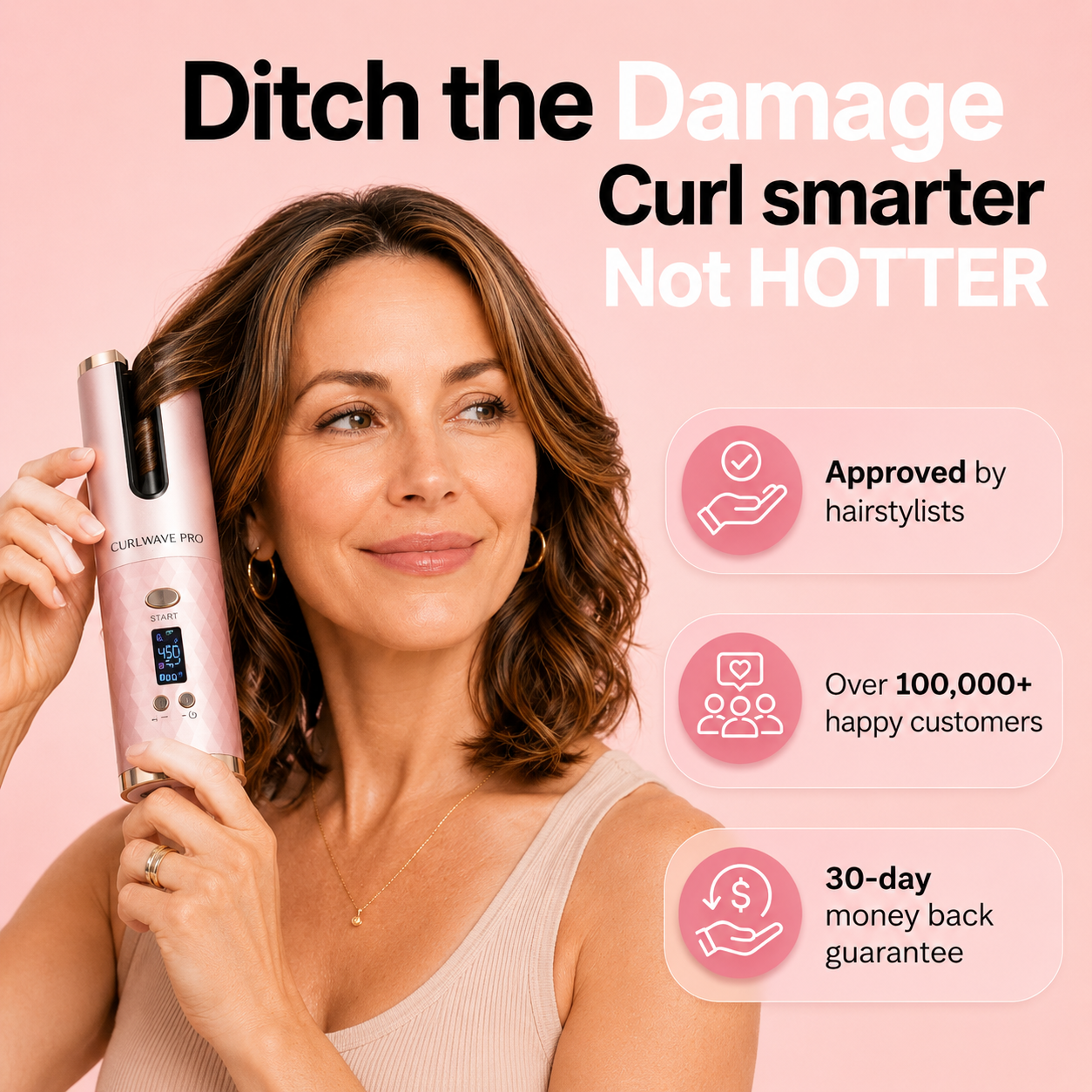 CurlWave Pro — Cordless Auto Hair Curler