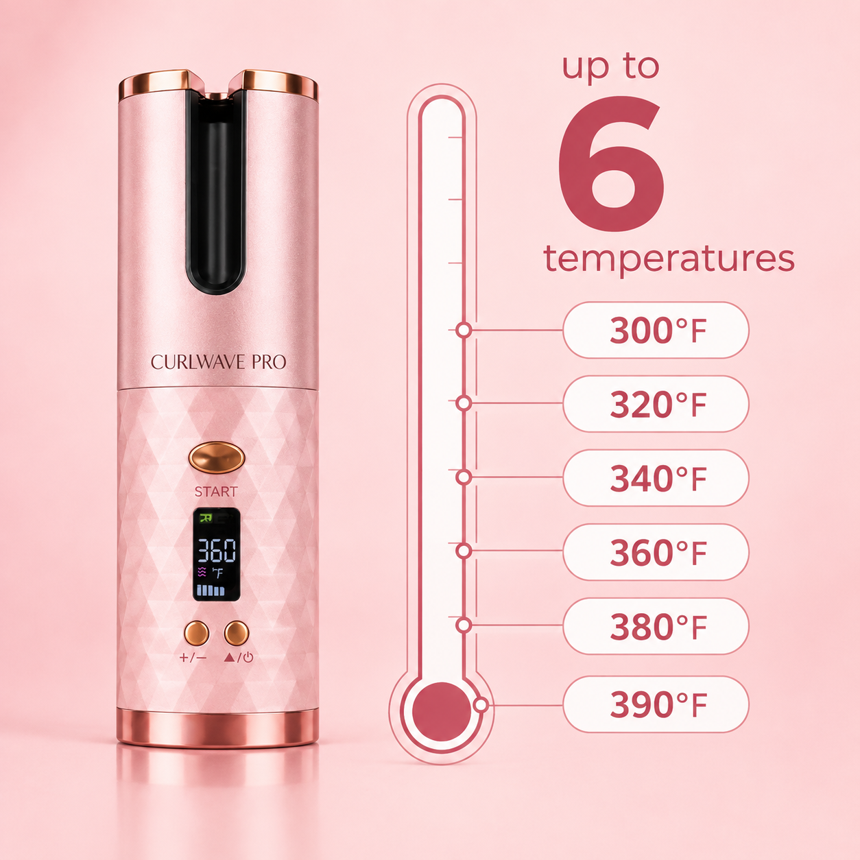 CurlWave Pro — Cordless Auto Hair Curler