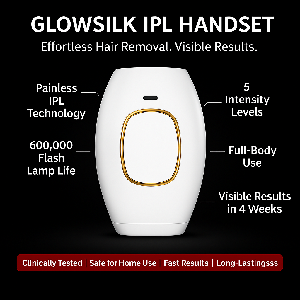 GlowSilk IPL Hair Removal Handset