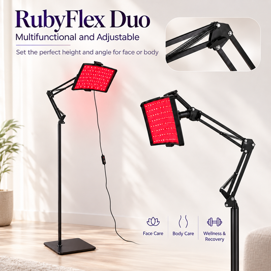 RubyFlex Duo Red Light Therapy Lamp