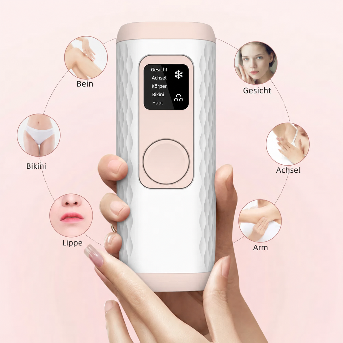 Gloreine IPL Haarentfernungsgerät für Seidig Weiche Haut