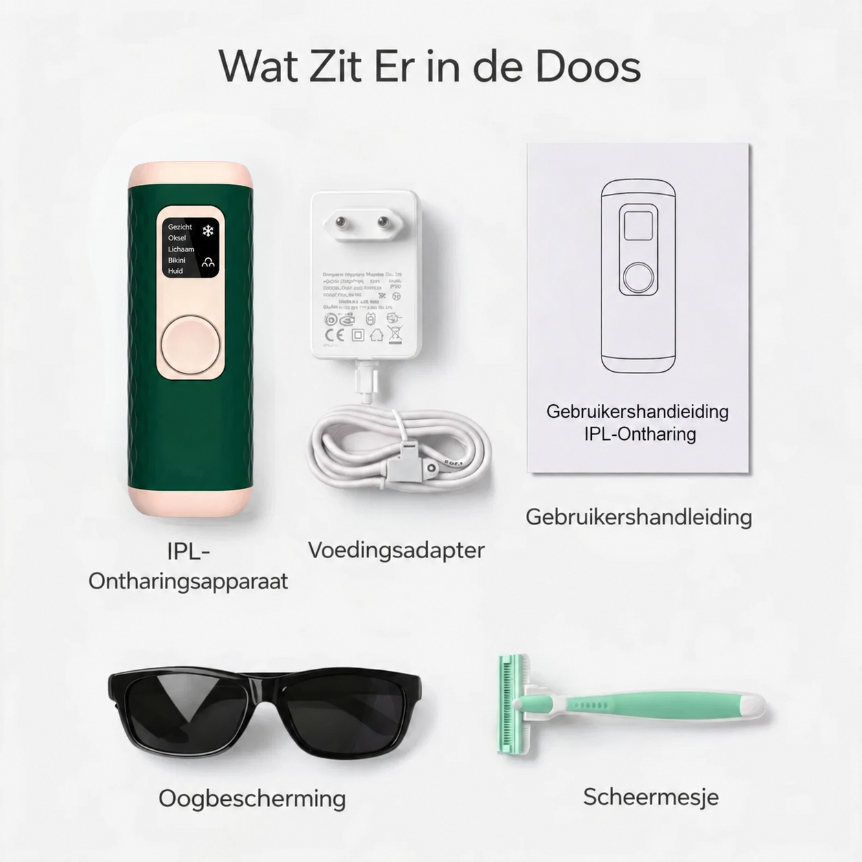 Gloreine IPL Ontharingsapparaat voor Zijdezachte Huid