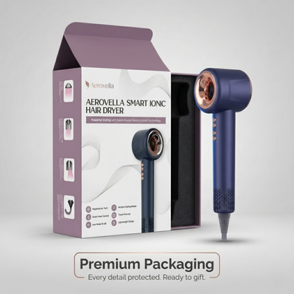 Aerovella Smart Ionic Hair Dryer - Frizz Free Hair