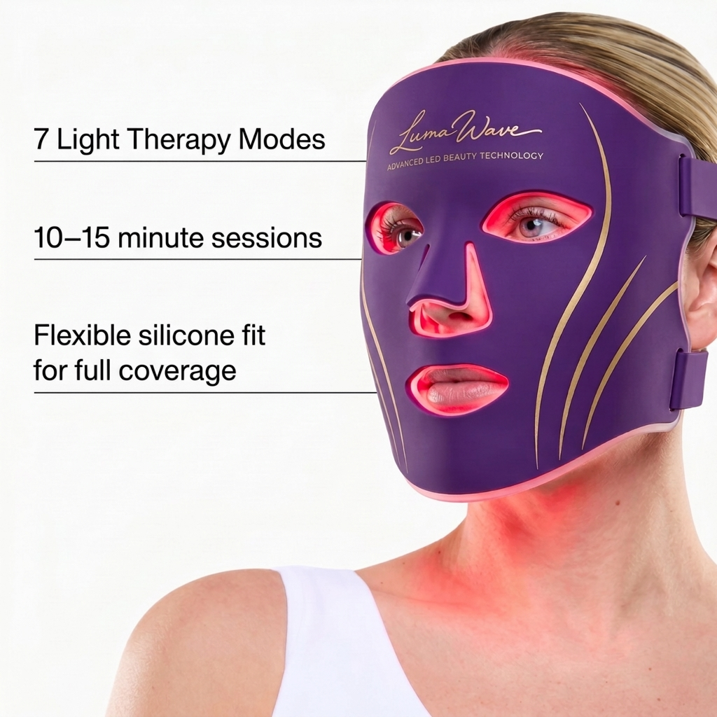 LumaWave 7-Colour LED Facial Therapy Mask