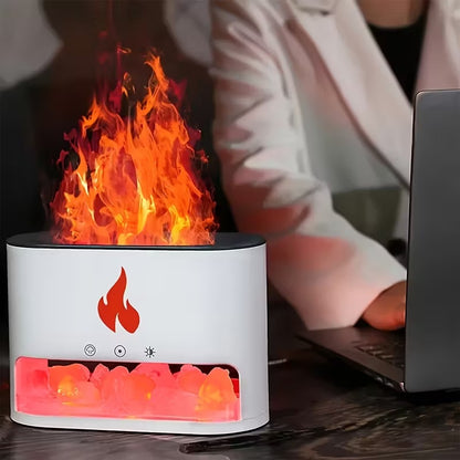 GlowMist Flame Diffuser & Humidifier Lamp